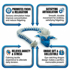 Blue Articulated Dragon Large - 130g, 60cm