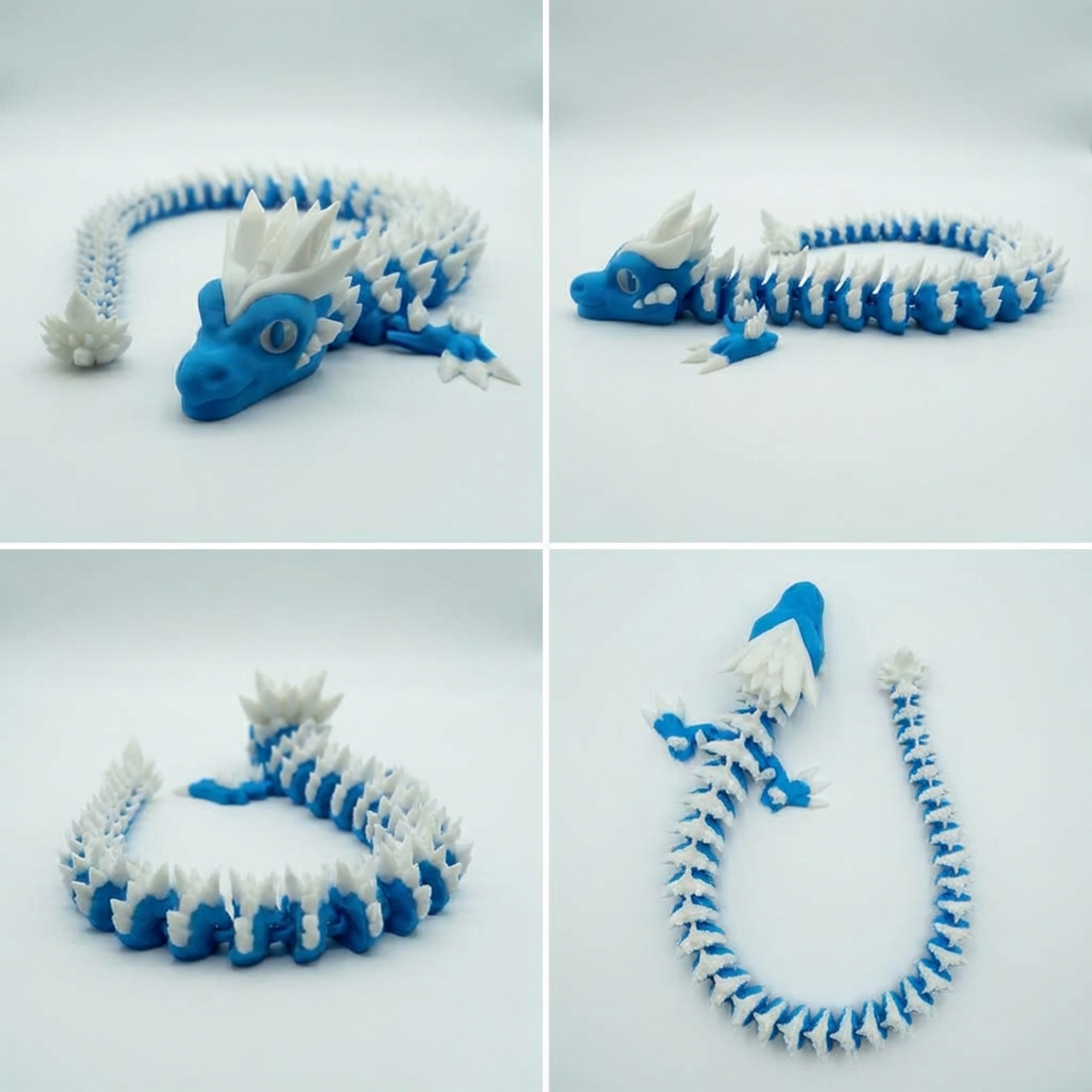 Blue Articulated Dragon Large - 130g, 60cm