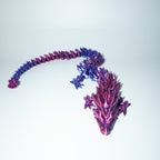 Purple Silk Articulated Dragon Large - 130g, 60cm