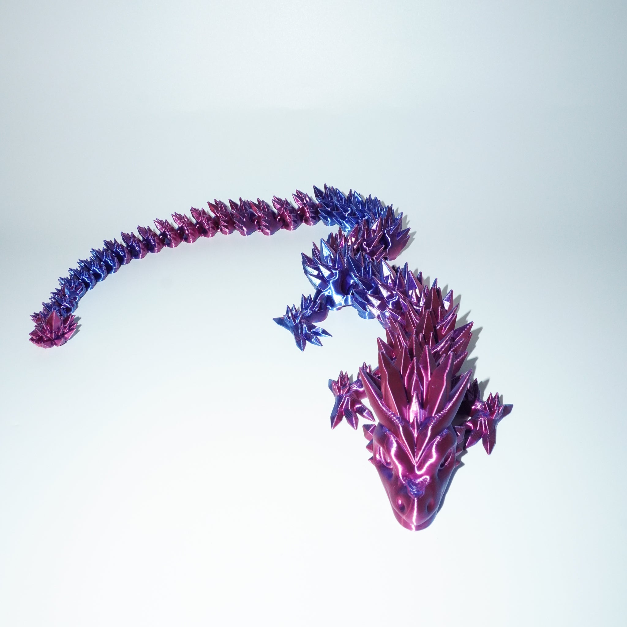 Purple Silk Articulated Dragon Large - 130g, 60cm