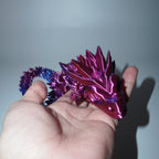 Purple Silk Articulated Dragon Large - 130g, 60cm
