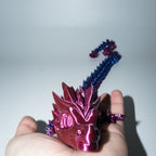 Purple Silk Articulated Dragon Large - 130g, 60cm