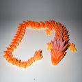 Orange/Yellow Articulated Dragon Large - 130g, 60cm
