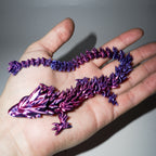 Purple Silk Articulated Dragon - Small