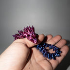 Purple Silk Articulated Dragon - Small