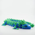 Blue and Green Articulated Dragon Large - 130g, 60cm