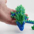 Blue and Green Articulated Dragon Large - 130g, 60cm