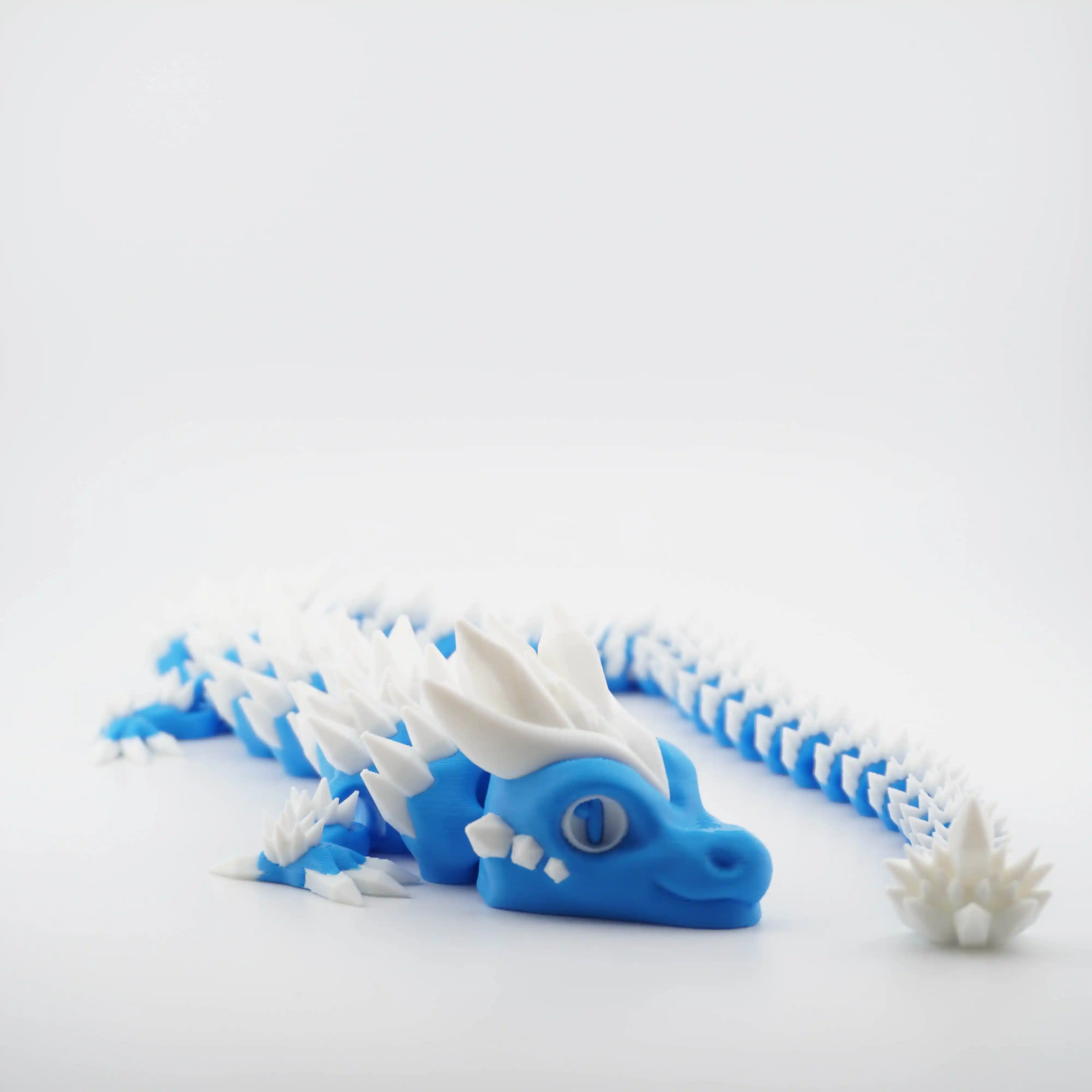 Blue Articulated Dragon Large - 130g, 60cm