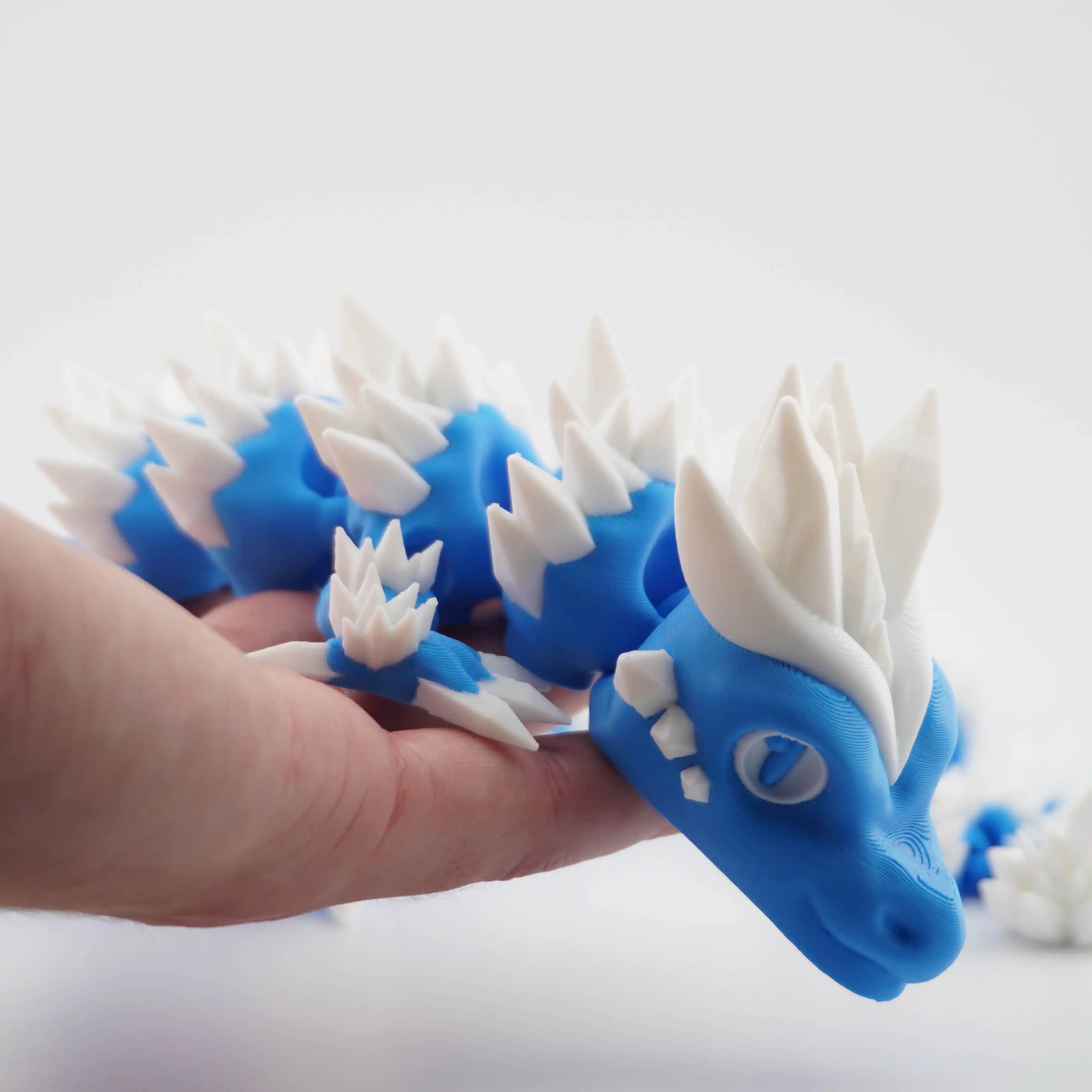 Blue Articulated Dragon Large - 130g, 60cm